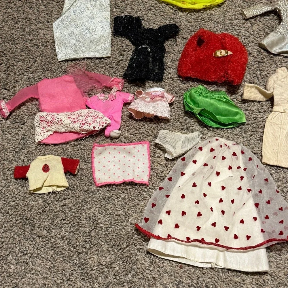 Vintage Barbie Mattel Doll Clothes Lot Dresses Tops Skirts Accessories Mixed TLC
